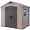 Keter Casetta da Giardino, Factor 8x6, Grigia, 256,5 x 182 x 243H cm