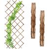 Relaxdays Grigliato in Legno per Rampicanti, 180x90 cm, Set 3 Tralic SlWj