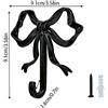 Gancio da parete con fiocco stile vintage 9,1 cm quadrato in lega per asciugaman