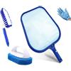 KAHEIGN Vasca Idromassaggio Pulizia Kit, Skimmer Per Piscine Con Spazzola Per Pi