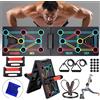 AOUZEA Push Up Rack Board Unisex 12 in 1 Pieghevole Multifunzione Portatile Attrezzi