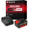 Einhell 4512042 Power X Change Starter Kit Caricabatteria e Batteria da 4000 Mah Li Ion