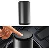 Weigudoc Mini Pattumiera per Auto Impermeabile 300ml Bidone della Spazzatura in Lega di