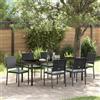 vidaXL Set da Pranzo per Giardino Rattan in PE Mobili Esterno Dining rattan vidaXL