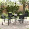 vidaXL Set da Pranzo per Giardino Rattan in PE Mobili Esterno Dining rattan vidaXL