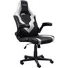 Trust Sedia Gaming GXT 703W RIYE Universale Nero e Bianco con Braccioli Regolabi