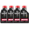 MOTUL 4 Litri Olio Motore Auto Motul Specific 0101 10W50 ACEA C3 ABARTH 100% Sintetico