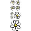 Simoni Racing Kit Foglio Adesivo 8 Car Sticker Prespaziati Fiori Margherite Simoni Racing