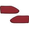 F-Core SET PANNELLI PORTA PORTIERE ECOPELLE LISCIA ROSSA PER MERCEDES ACTROS MP2 MP3