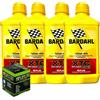 Bardahl Kit Tagliando 4 Litri Olio Moto Bardhal XTC C60 10W40 Off Road + Filtro Olio