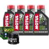 Motul Kit Tagliando Olio Motul 5100 10W30 + Filtro Per Suzuki�GSX-R750 Z-L4�2014