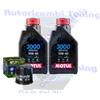 Motul Kit Tagliando Olio Motul 3000 10W40 Per Kawasaki ZXR250 C1 C2 C3 D1�1991>1993