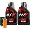Motul Kit Tagliando Olio Motul 300V 10W40 + Filtro Per Ural 750 Gear Up�2010>2013