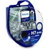 Philips Coppia Lampade Lampadine Philips RacingVision GT200 12V H7 55W +200% 3600K