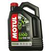 Motul 5100 15W50 Technosynthese Ester Jaso MA2 T903 Olio Motore moto 4 Litri