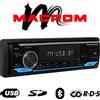 Macrom Sintolettore Autoradio MACROM M-DL3100BT Ricevitore FM/AM 1 DIN Ingresso USB