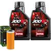 Motul Kit Tagliando Olio Motul 300V2 10W50 + Filtro Per Ural 750 Gear Up�2010>2013