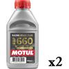 MOTUL Olio Motul RBF 660 Factory Line DOT 4 racing per Freni e Frizioni - 2 X 500 ML