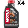 MOTUL Olio Motore Tagliando Moto Motul 7100 10W30 4T MA2 100% Sintetico 4 Litri