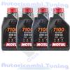 Motul Olio Motore Tagliando Moto Motul 7100 20W50 4T MA2 100% Sintetico 4 Litri