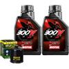 Motul Kit Tagliando Olio Motul 300V 10W40 Per Kawasaki ZXR250 C1 C2 C3 D1 1991>1993