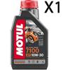 MOTUL Olio Motore Tagliando Moto Motul 7100 10W30 4T MA2 100% Sintetico 1 Litro