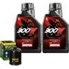 Motul Kit Tagliando Olio Motul 300V 15W50 Per Kawasaki ZXR250 C1 C2 C3 D1 1991>1993