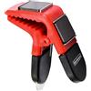 Werkzeyt Portaspazzole magnetico, con due magneti, pratica clip per il fissaggio, apriscatole integrato, per lavori puliti, nero e rosso, clip per pennelli, porta pennelli, ZYT21627