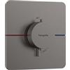 hansgrohe ShowerSelect Comfort Q - Miscelatore termostatico incasso, Rubinetto termostatico, Termostato, per la valvola ShowerSelect Comfort, cromo nero spazzolato