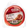Oregon Filo per Decespugliatore - Filo in Nylon Tondo di Ricambio Universale per Tagliabordi e Decespugliatori Ideale per Giardinaggio e Fai da Te - Bobina da 2,4 mm x 15 m, Colore Arancio (69-362-OR)