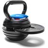BRAINGAIN Kettlebell regolabile da 18 kg 7-in-1 per attrezzatura da palestra dom