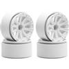 No Ruota per Beadlock RC Crawler Cannatura Bianca In Gomma Bianca U3D17454
