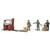 Woodland Scenics Lavoratori Con Muletto - N Scala Statuette (8 Pezzi) Woodland scenics A2192