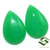 SBI Gems Naturale Crisoprasio Pera Cabochon Paio 21x14 MM 16.97 Cts Loose Gemme