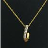 FMF Pendente E Catena Oro 18k 750 Mls . Con Oro Bianco E Amarillo. 15,4 MM