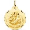 FMF Pendente Oro 18K 750 Mls. Medaglia San Antonio 24 MM 3,90 Grammi