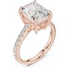 Senza marchio Anello da sposa elegante certificato 5,1 ct diamante coltivato in laboratorio...