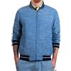 Harley-Davidson Gant Rugger Uomo Ghiacciaio Blu Chambray Varsity Giacca Taglia Media Nwt