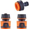 GRIFEMA GE1103 Kit Connettore per Tubo da Giardino con Waterstop 1/2", Attacco R
