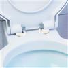 Elegante coprisedile wc coprivite tappo in plastica bianco per bagni moderni