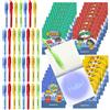 BONNYCO Penna Invisibile e Taccuino, 32 Pezzi Super Eroi Gadget Comp 4mzj