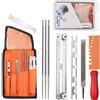 OFFCUP Affila Catena Motosega Kit, 10Pcs Affilatore per Motosega, Affilatura Uni
