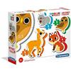 Clementoni - 20814 - My First Puzzle - Animali del Bosco - 3-6-9-12 Pezzi
