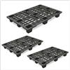 EMPOTEC 3 BANCALI PALLET PEDANA PLASTICA NERO LEGGERO ROBUSTO 120x80x14 CM PORTATA 700KG