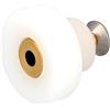Amig - Cuscinetto Box Doccia | Set di 2 Unità | Ø 19 mm | Per Porta Scorrevole Doccia | Nylon Bianco