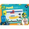 LENA - Mosaico Collegare Gioco Impostare Insieme a 120 Trasparente Tappi per 3+ Anni Bambini, Multicolore
