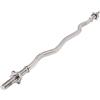 FFitness BILANCIERE KAMBERED CURL 120CM Ø25MM IN ACCIAIO CROMATO BARRA CURVA EZ 1,20 M