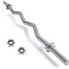FFitness BILANCIERE CURL EZ 25MM 120CM BICIPITI PALESTRA BODYBUILDING GYM BARRA PESI ASTA