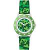 Peers Hardy Minecraft Creeper Green Printed Strap Quartz Watch MIN9033
