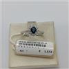 ARMONIE GIOIELLI ANELLO DA DONNA IN ORO BIANCO 18KT ZAFFIRO E DIAMANTI (0646)